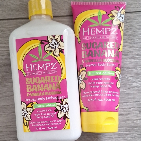 Hempz Sugared Banana & Vanilla Blossom Herbal Body Moisturizer - Picture 1 of 5